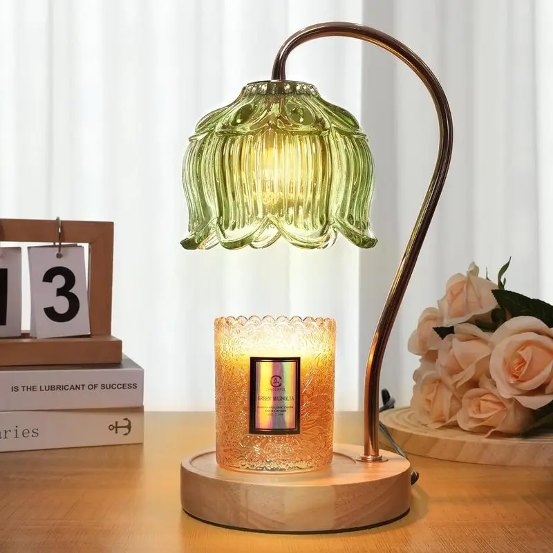 

Flower Candle Warmer Lamp with Timer - Fits All Jar Scented Candles -Mother's Day Gift for Women,Mom,Her,No candles included