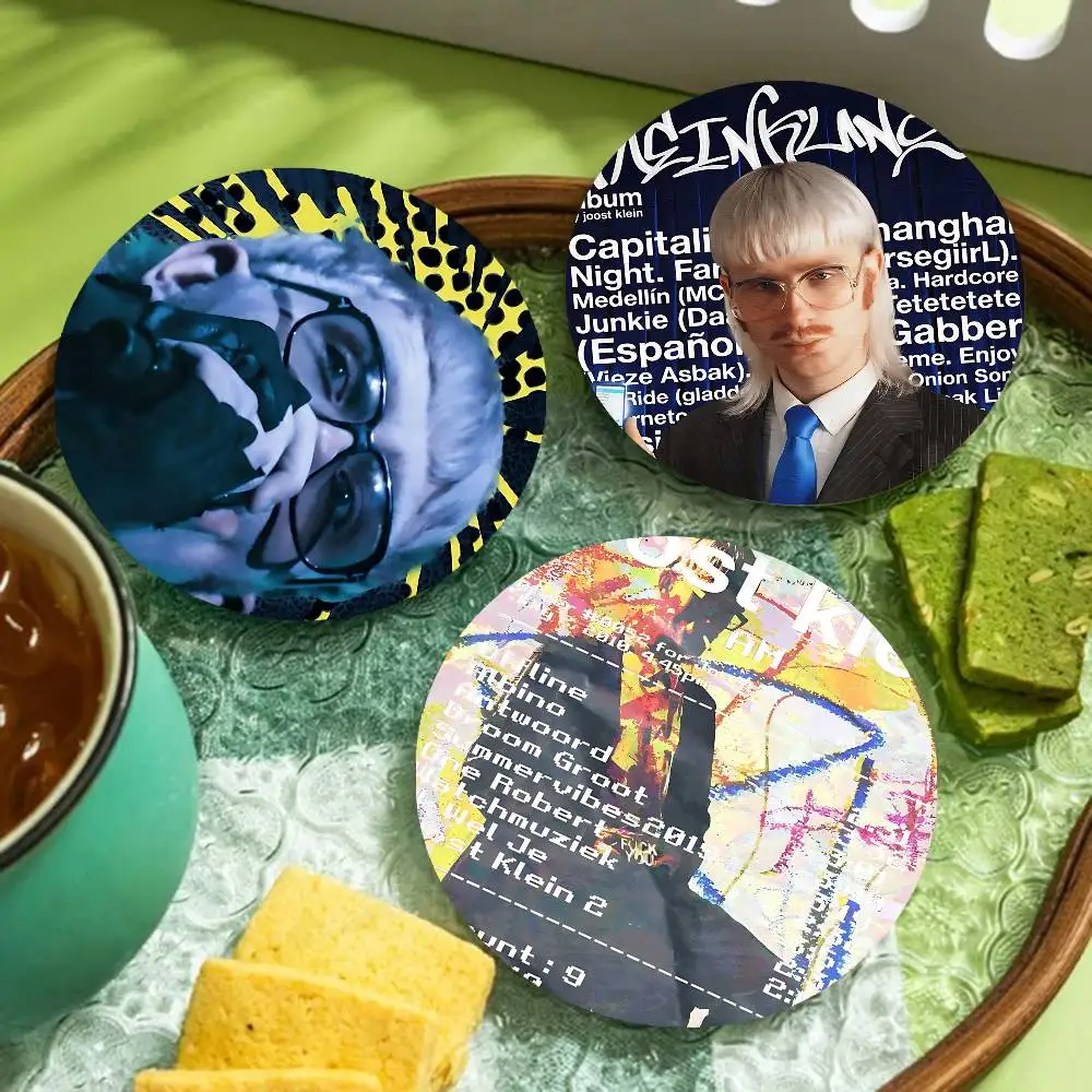 Hot J-Joost K-Klein Singer Wooden Coaster Colour Printing Cup Mat Home Desk Decoration Gifts