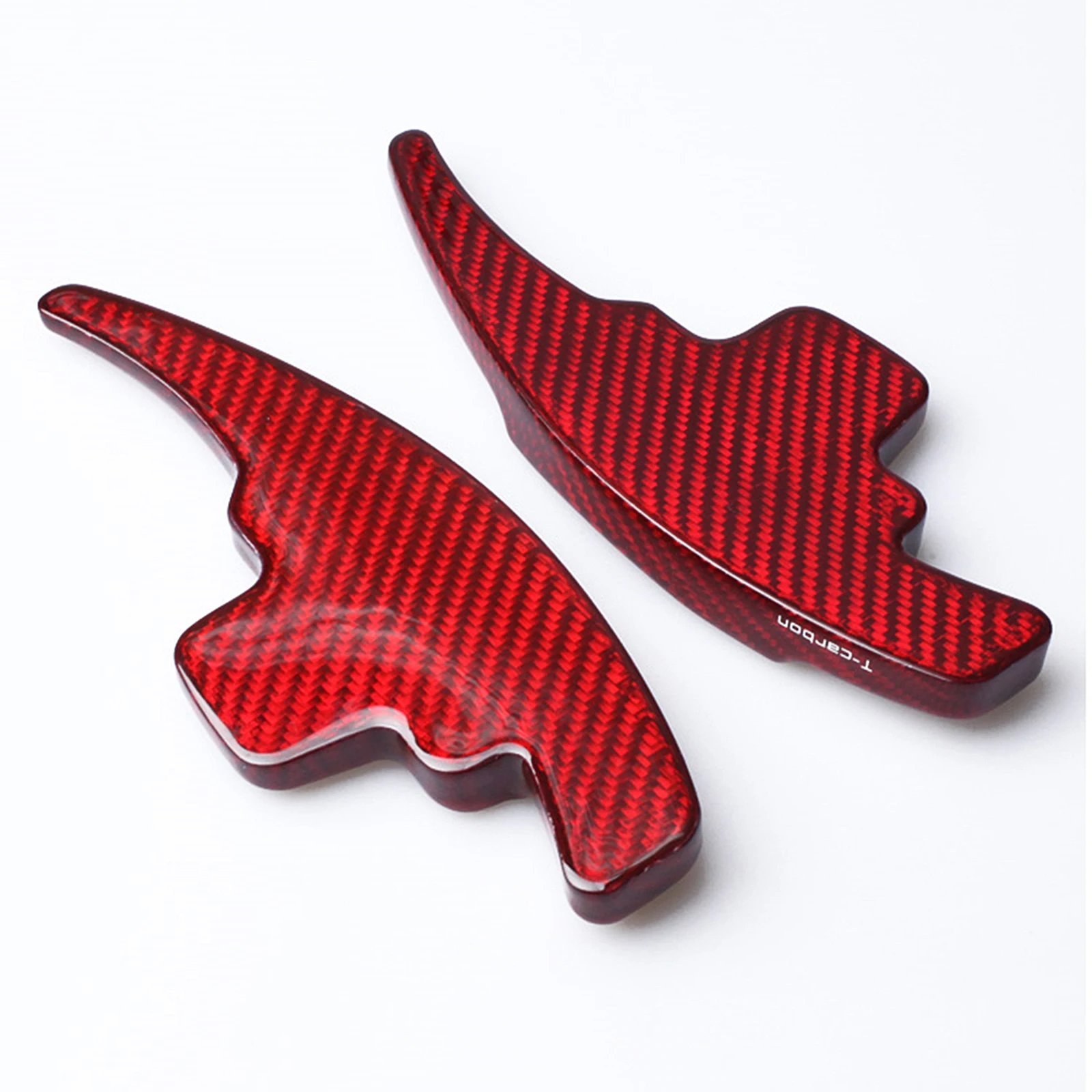 2PCS Carbon Fiber Car Gear Steering Wheel Extension Shift Paddle Pad Cover For Mercedes Benz GLA GLK CLA Before 2014