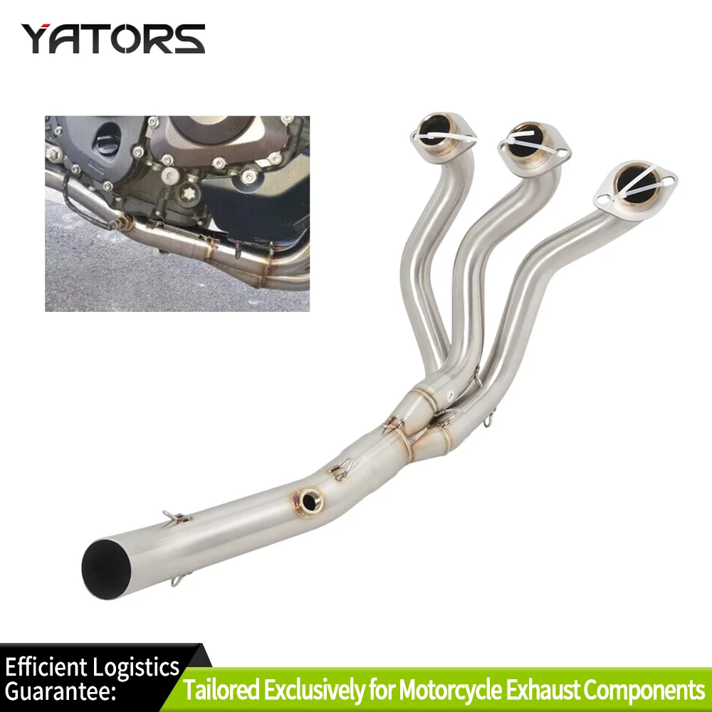 

Exhaust Systems For Yamaha MT-09 FZ09 XSR900 2014-2020 Motorcycle Header Mid Exhaust Pipe 51mm Exhausts Pipes