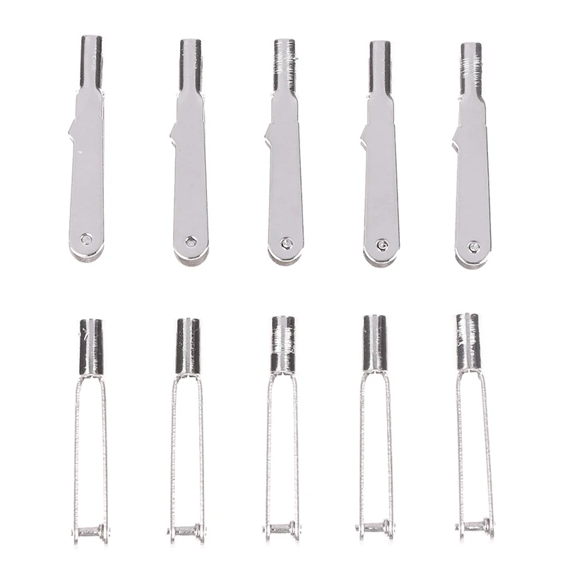 【BS】10 Uds M2/M3 Metal hierro horquilla mandril varilla de tracción conector abrazadera bocina aleación tornillo accesorios Kit para avión modelo de coche