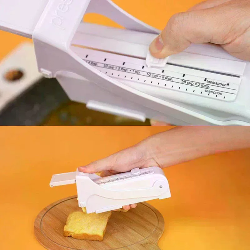 Butter Cheese Dispenser With Stainless Steel Blade For Making Breads Butter Cutting Baking Tools Cheese Splitter Adjustable