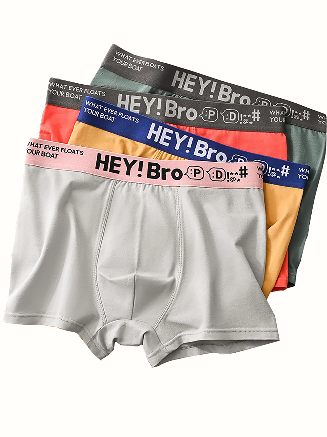 4PCS men\'s boxer briefs Casual everyday teen boxers