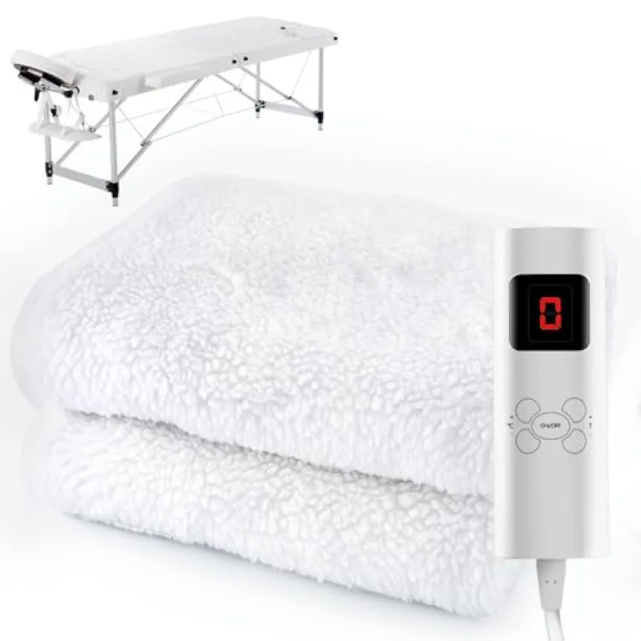 

Massage Table Heating Pads Heated Massage Table Warmer 9 Heat Settings Professional SPA Bed Warmer 71" x 30" Digital Heat Contr