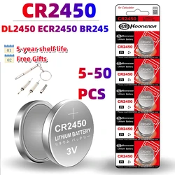 CR2450 3V Lithium Coin Cell Battery for Remote Controllers Garage Door Openers Calculators Thermometers BMW Car Key Fob and More