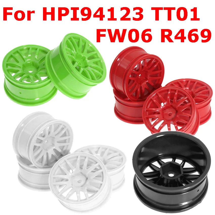 

For HPI94123 TT01 FW06 R469 RC Car Wheel Set RC Flat Run/Drift Wheels 52mm RC Car Accessories