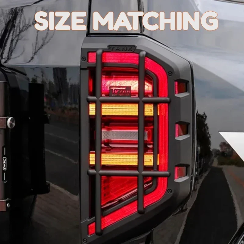 For TANK 400hi4-t Mecha tail lamp cover modified tail light frame rear headlight protective shell rear light decorative frame