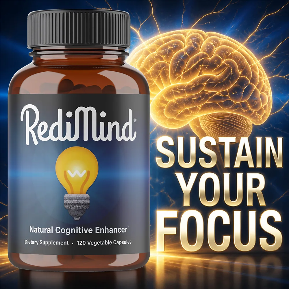 RediMind Cognitive Enhancement Supplement with Ginkgo Biloba & Bacopa Monnieri, Nutritional Supplement for Mental Clarity, Focus