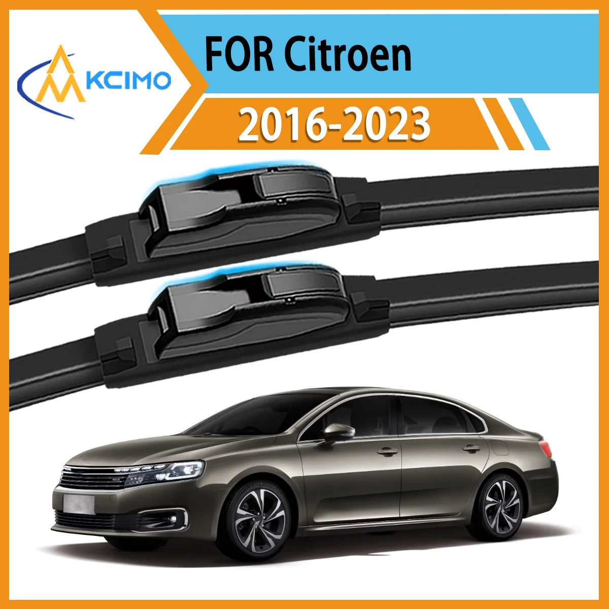 

Engineered for Citroen C6 2016-2023 2PCS Front Wiper Blades All-Season Clarity Durable Construction Optimal Driving Safety