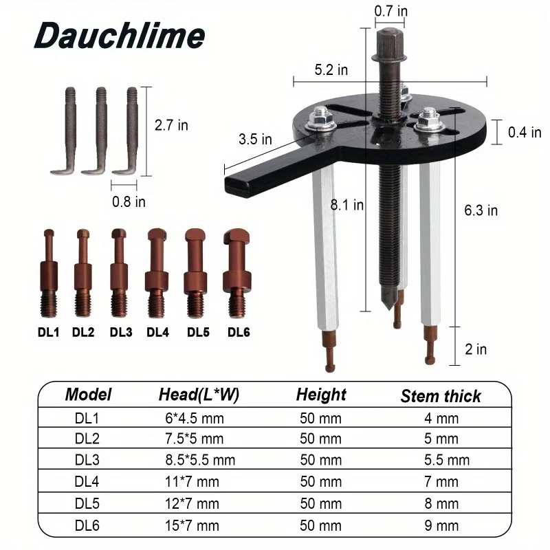 1Set 21Pcs Three-claw Pull Rod Bearing Extractor Multi-function Pulling Horse Bearing Removal Tool Special Bearing Extractor Kit