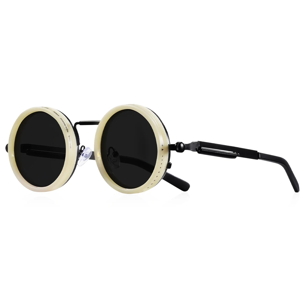 CRIXALIS Gepolariseerde Ronde Zonnebril ND9 Verstelbare Dimmen Mannen Vrouwen Retro Punk mannen Vissen Brillen Outdoor Shades UV400