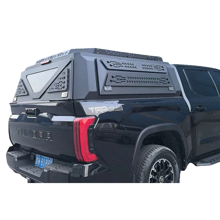 

Chinese New Design Cool Style Aluminum Alloy Pickup Truck Hard Top Canopy With Luggage Bar for Tundra 2021 5.5FT