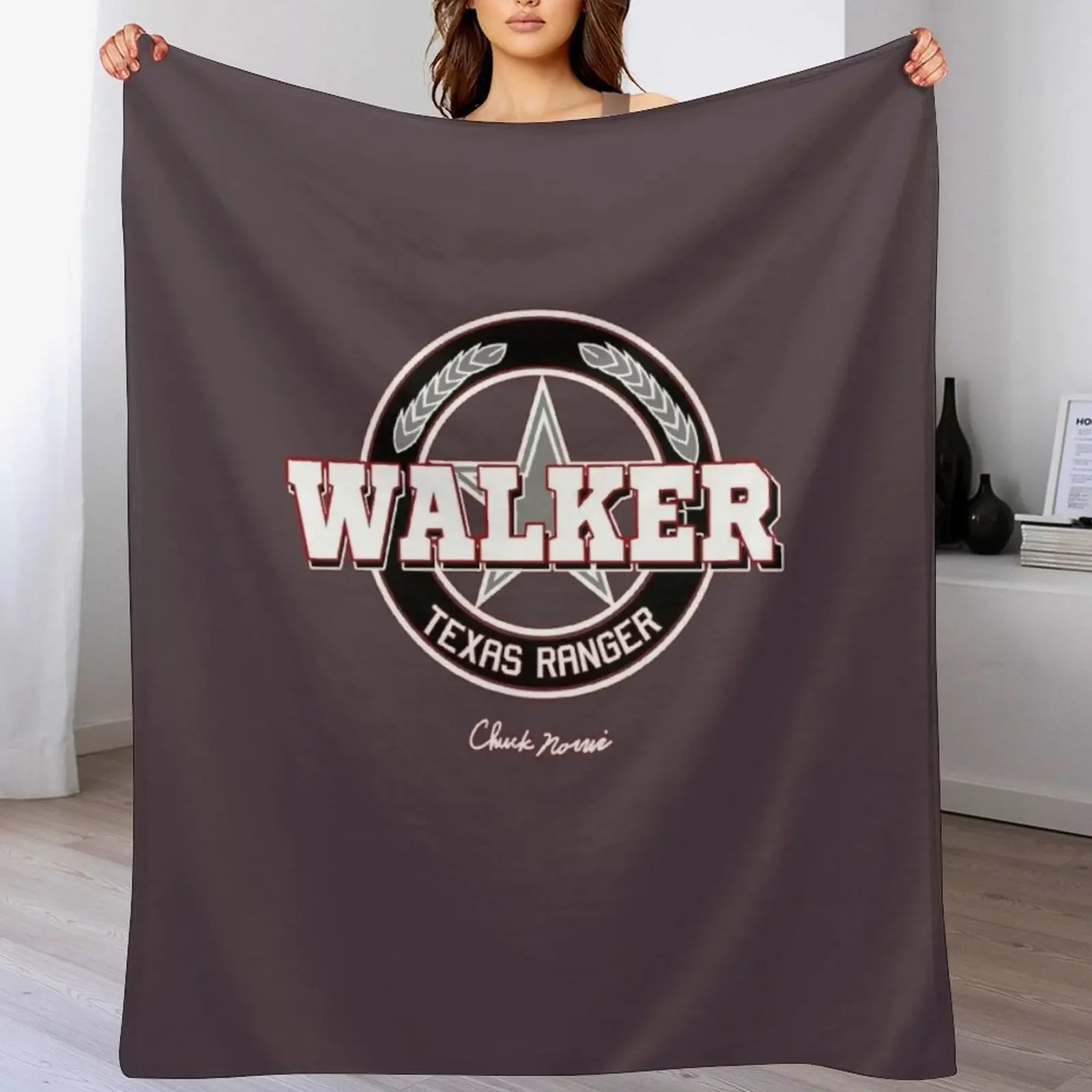 Vtg. Walker Texas Ranger Cast Crew 90s Chuck Norris Throw Blanket No Pilling Soft Warm Blanket for Bed