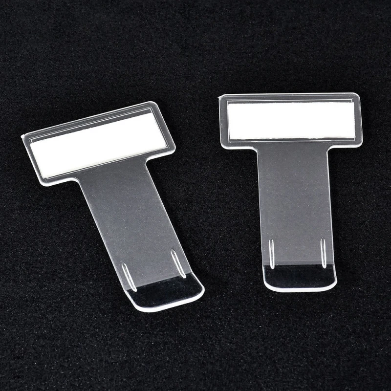 2/4 PCS Car Vehicle Windscreen Parking Ticket Clip Work Pass Holder Gadget Organizer Universal Transparent Holder Clip Sticker