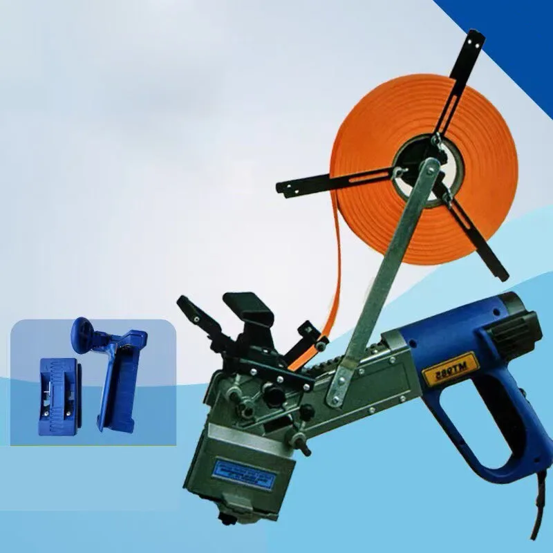 MT985 Handheld Edge Banding Machine Portable Woodworking Edge Bander for Straight Curve Banding with Trimmer Aligner
