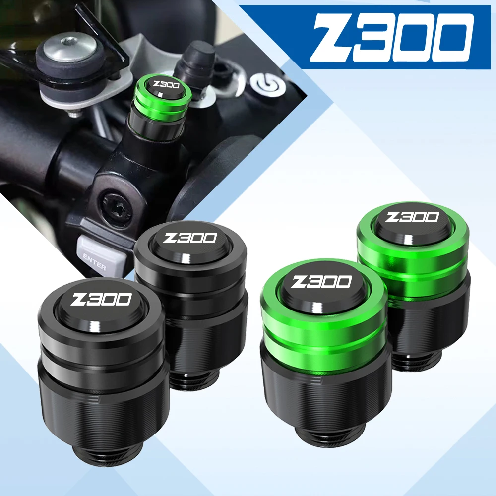 

For KAWASAKI Z300 Z 300 ABS 2008-2021 2022 2023 2024 z300 Universal Motorcycle Tire Valve Stem Caps Covers Rear Mirror Screw