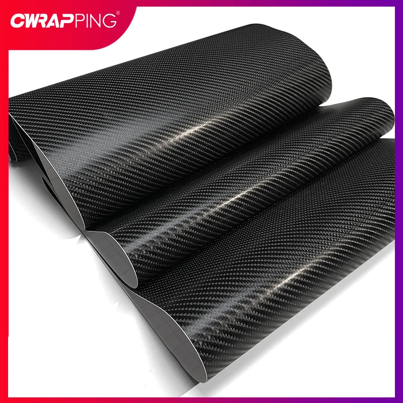 4d Kohle faser Aufkleber Auto Wrap Sheet Film Air Release wasserdichte Sonnenschutz Aufkleber für Auto Motorrad Styling Zubehör
