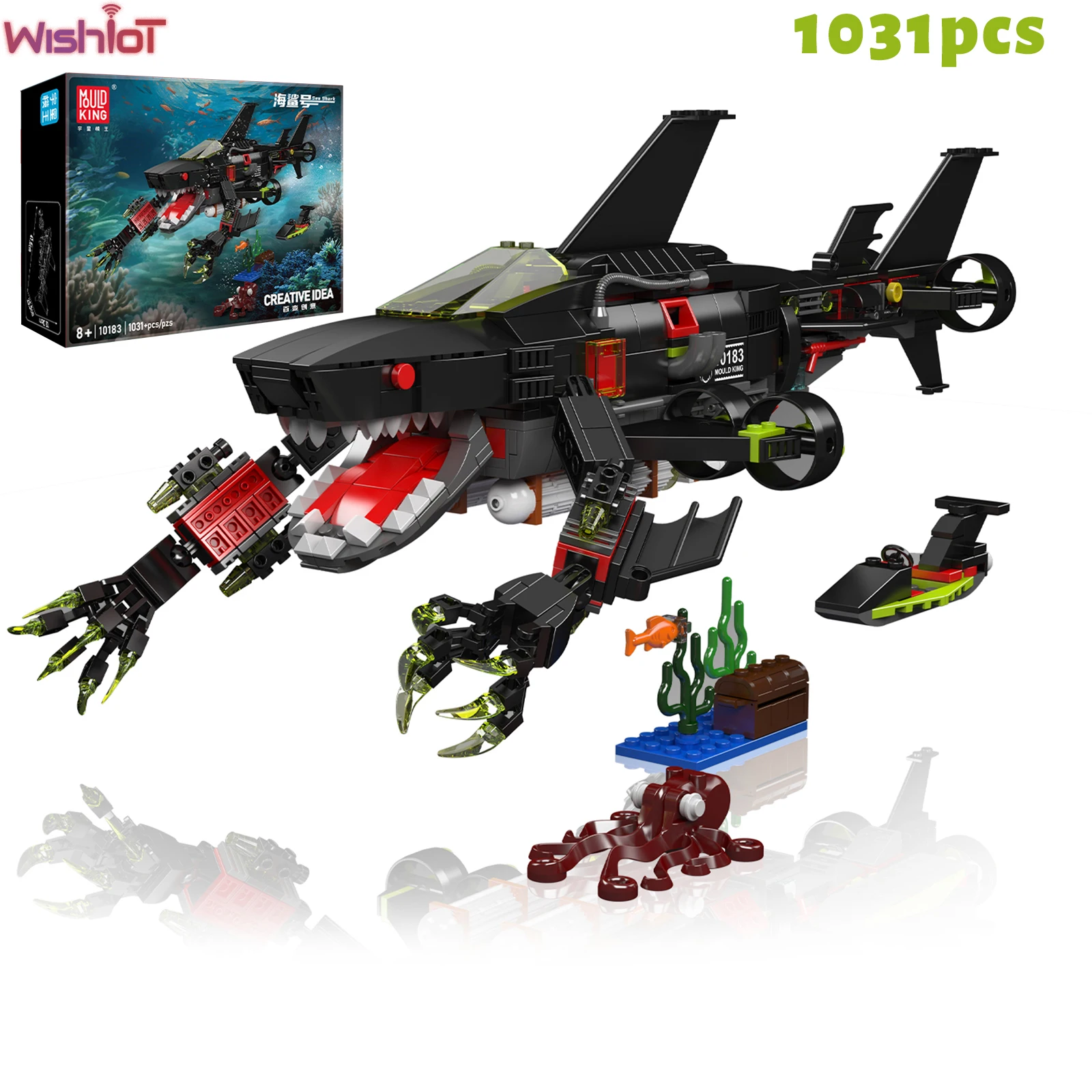 stampo-re-10183-robot-del-mare-profonde-squalo-building-blocks-animali-meccanici-polpo-alghe-scena-del-mare-profonde-bambini-assemblaggio-giocattolo-regalo