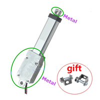188N DC Metal Linear Actuator Electric 12V Telescopic 17.5mm 21mm 30mm 50mm 100mm Lineal Actuador Motor for Robotics Automation