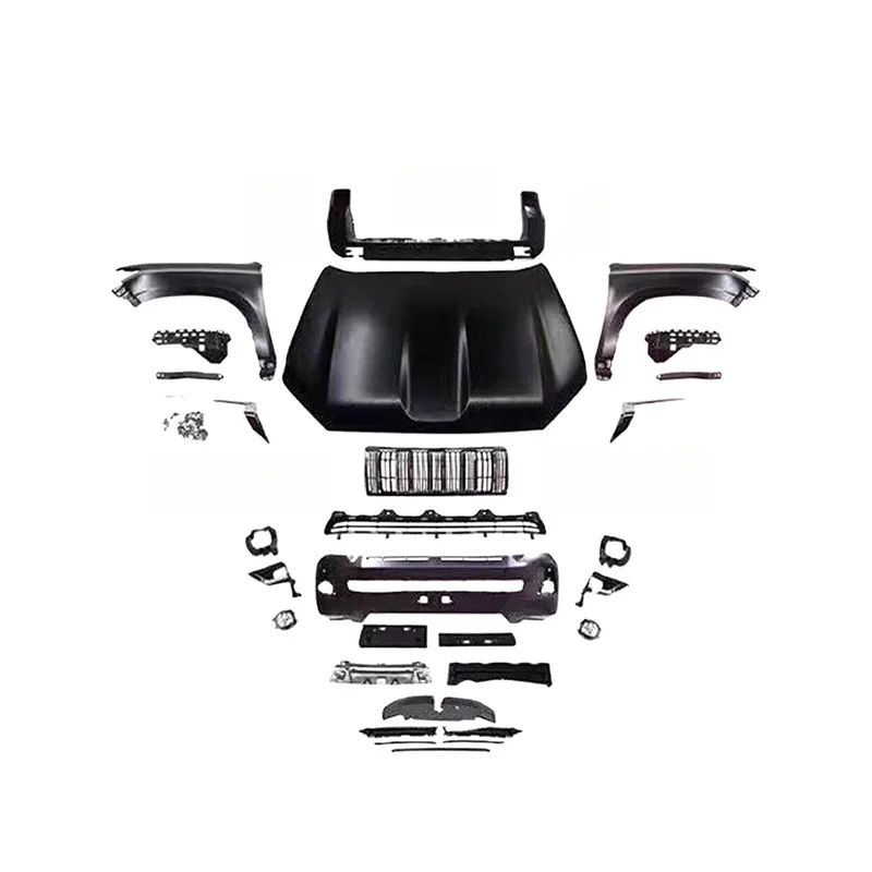 High Quality New Style Body Kit Exterior Facelift Upgrade Modification Parts Fit for Old Prado 1998-2017 Conversion