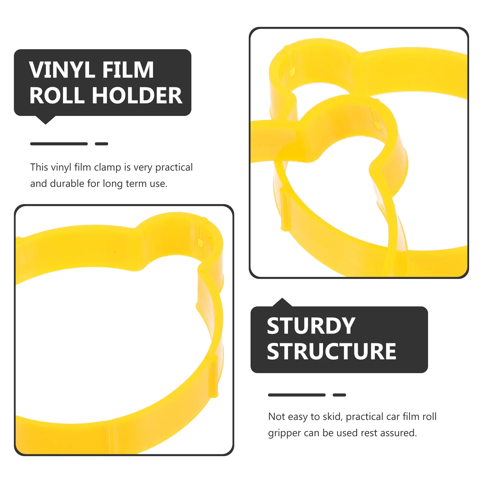 

5Pcs Vinyl Film Gripper for Car Wrap Rolls Heavy Duty Plastic Clamps No Scratch Film Roll Holding Tools Easy to Use