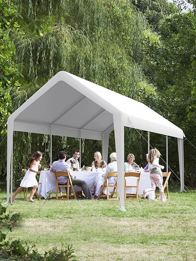 Replacement Canopy Cover Top Heavy-Duty Carport Cover - 200G PE Waterproof & UV-Resistant Replacement Canopy Top Only