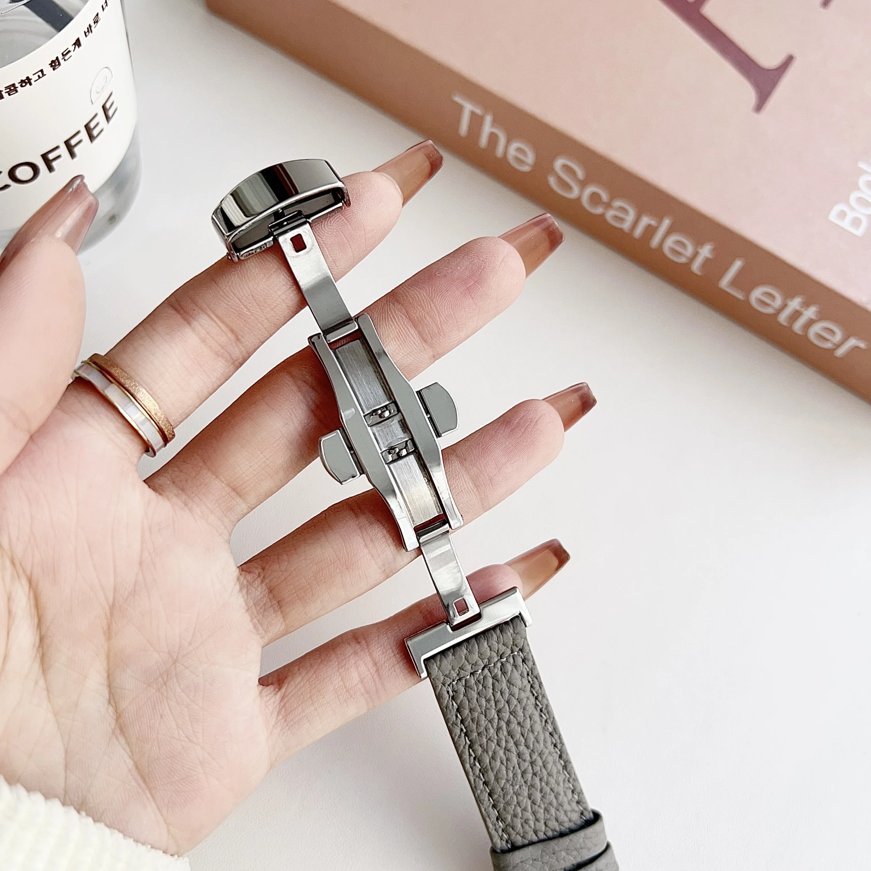 Normale Lychee Print Uhr mit Schleife Schnalle Armband für Redmi Watch 4 für Xiaomi Band8 Pro