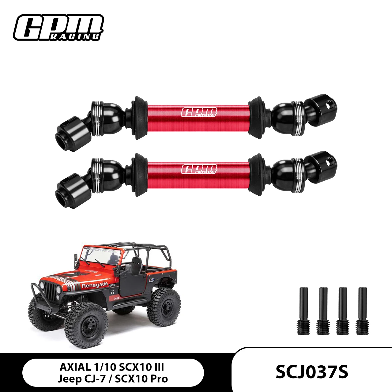

Карданный вал GPM из углеродистой стали 4140 и сплава 6061-T6 для AXIAL 1/10 SCX10 III Jeep CJ-7 4X4 RTR Brushed Rock Crawler-AXI03