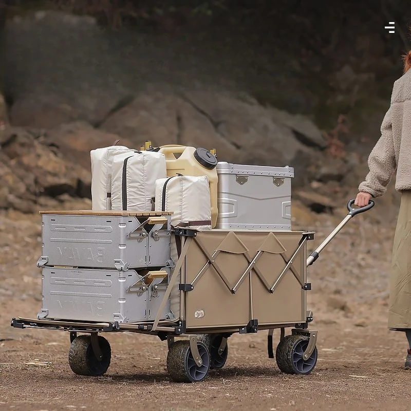 

Outdoor camping oversized aluminum alloy Pro camp car extended and reclining