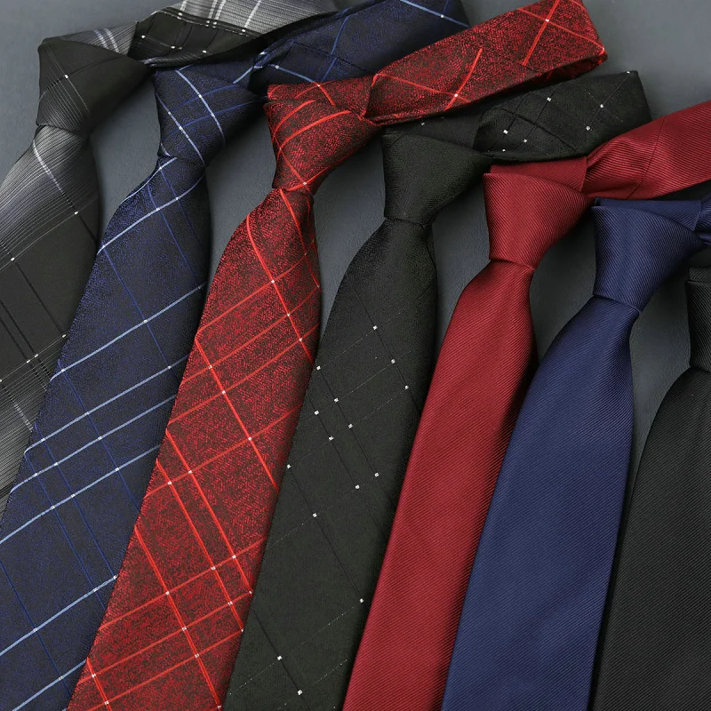 

8cm Classic Men's Tie Blue Plaid Striped Neck Tie Paisley Floral Neckties Daily Wear Cravat Wedding Party Gift