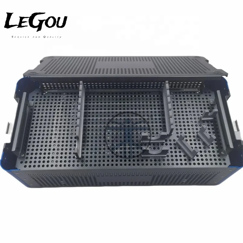 LeGou Professional Orthopedi c 304 stainless steel sterilization box for transforaminal endoscope instrument