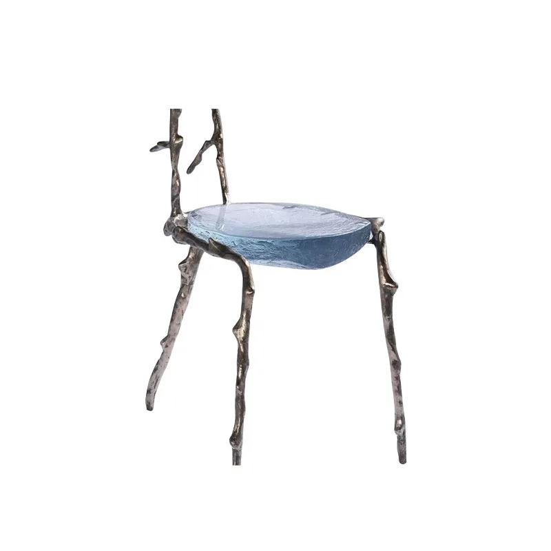 

Ponytail fabric stool villa living room bedroom designer light luxury minimalist horse hair chair