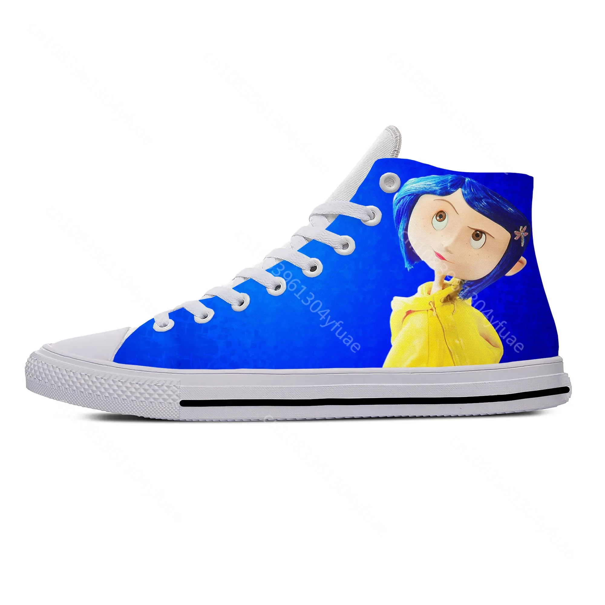 Hot Coraline Anime Cartoon Manga Movie Horror Casual Shoes High Top Breathable Men Women Sneakers Lightweight Latest Board Shoes