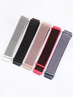 20mm 22mm Watch Straps for Amazfit bip 6-5-3/GTS/GTR 4/3 Nylon Loop Bracelet for Samsung Galaxy Watch 7/5/4/6 Classic 5 Pro 45mm