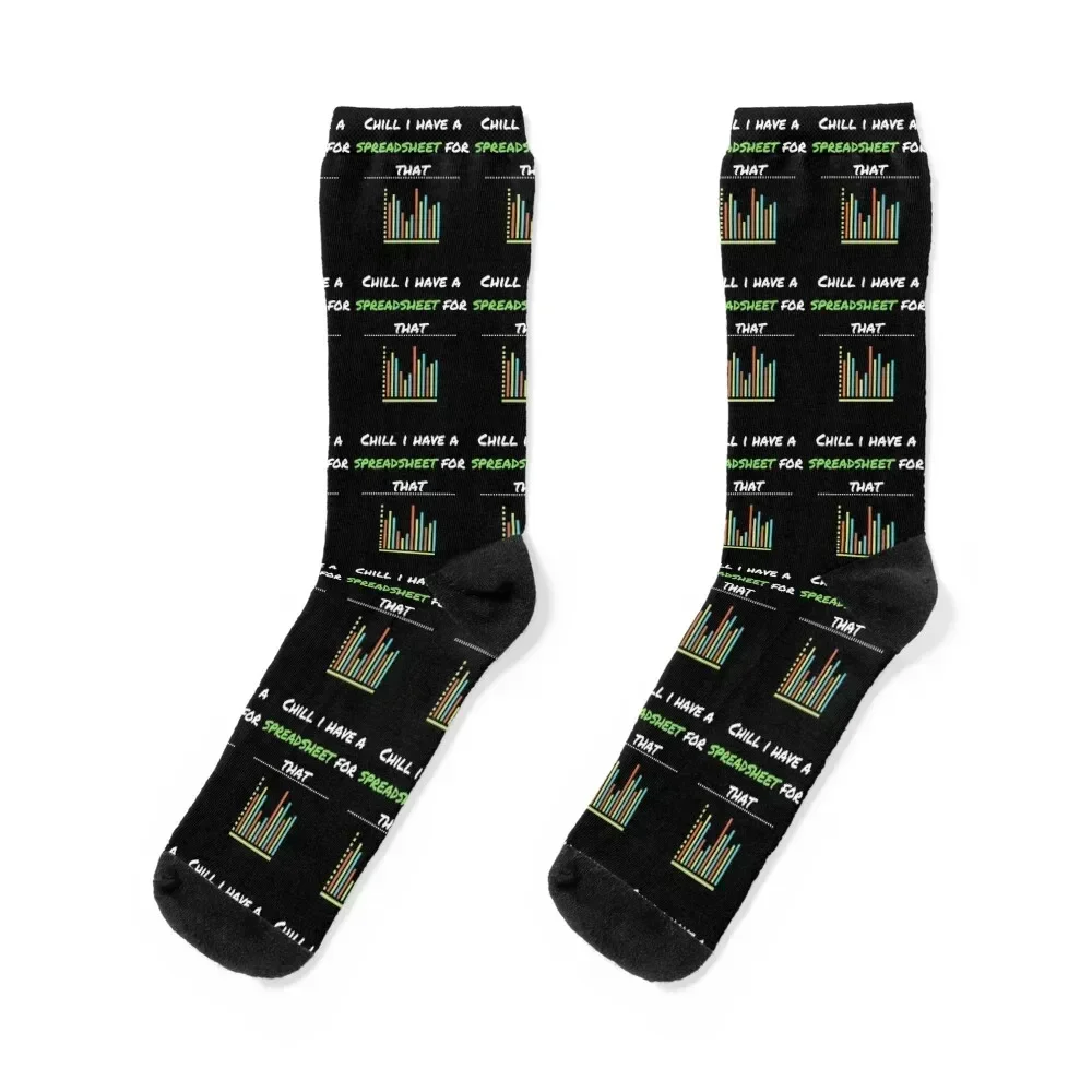 Relax i have a spreadsheet for that accounting excel errors Socks custom golf summer christmas stocking Socks Woman Men's