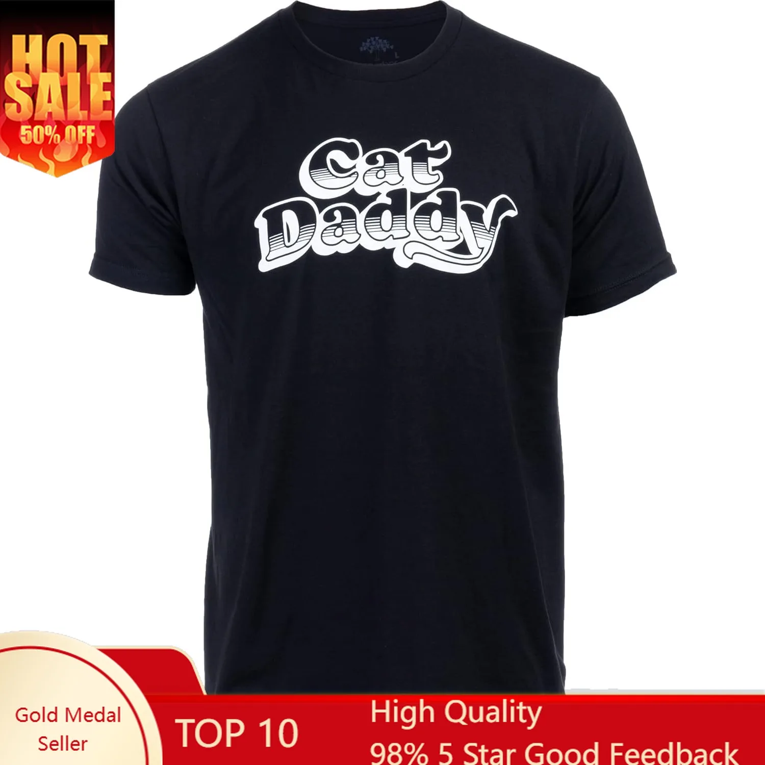 

Cat Daddy | Funny Kitty Father Tee Shirt, Cat Dad Owner Humor T-Shirt for Men