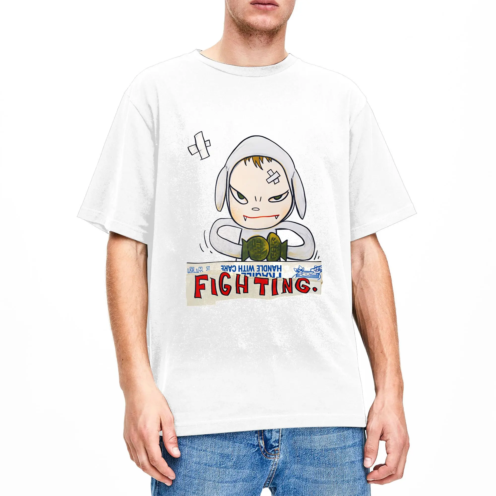 Yoshitomo Nara T Shirt  Harajuku T Shirts Short-Sleeved Funny Tshirt Summer Cotton Oversize Clothing