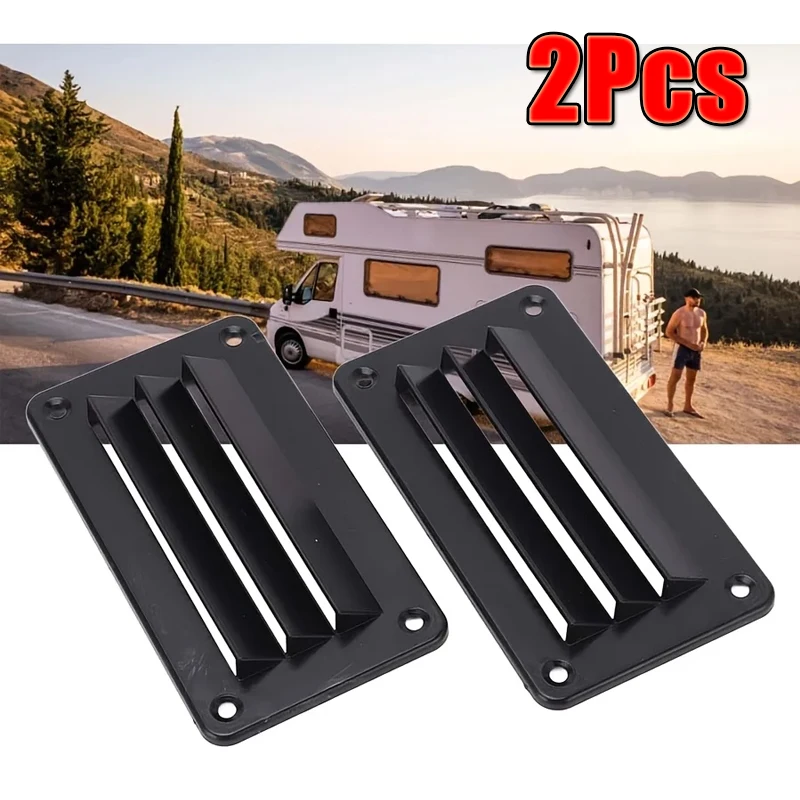 1Pc Ventilation Hood RVs Yacht Louver Air Outlet Cover Square Grille Nylon ABS Plastic Material Ventilation Hood RV Accessories