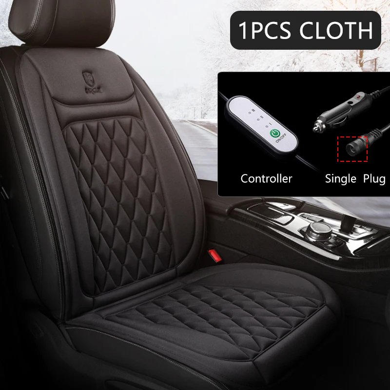 12V Beheizte Auto Sitzkissen Tuch/Flanell Auto Sitz Heizung Winter Wärmer Sitz Heizung Auto Zubehör Heizung Pads set Universal sitzheizung auto – Detail 14