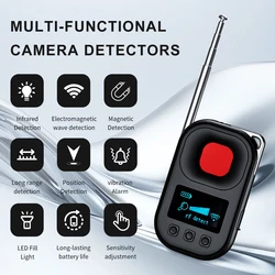 Hidden Camera Detectors RF Signal Detector Listening Device Detector GPS Tracker Detector For Hotels, Travel, Office Safety