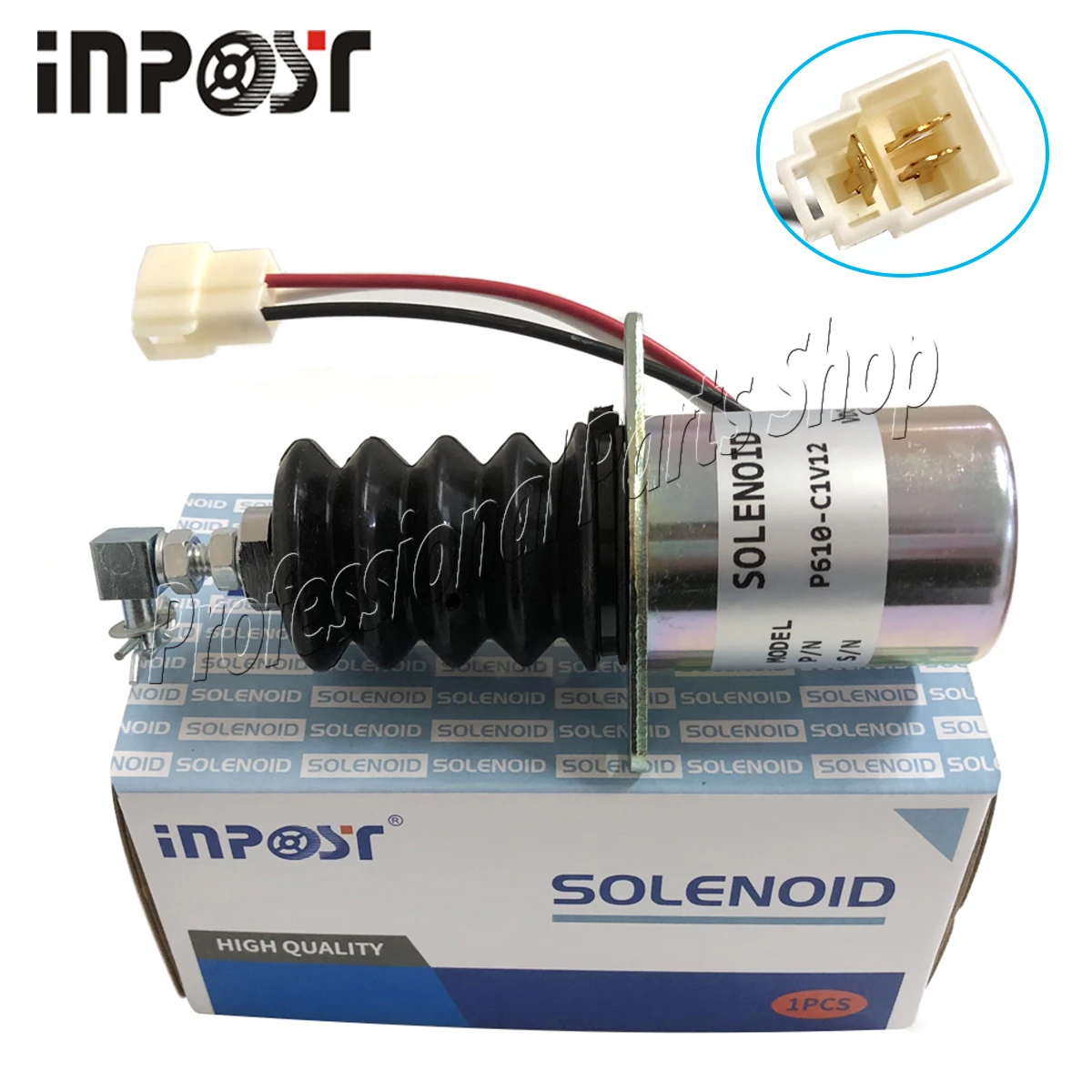 

New 12V Fuel Shutoff Solenoid P610-C1V12 For Trombetta Yanmar