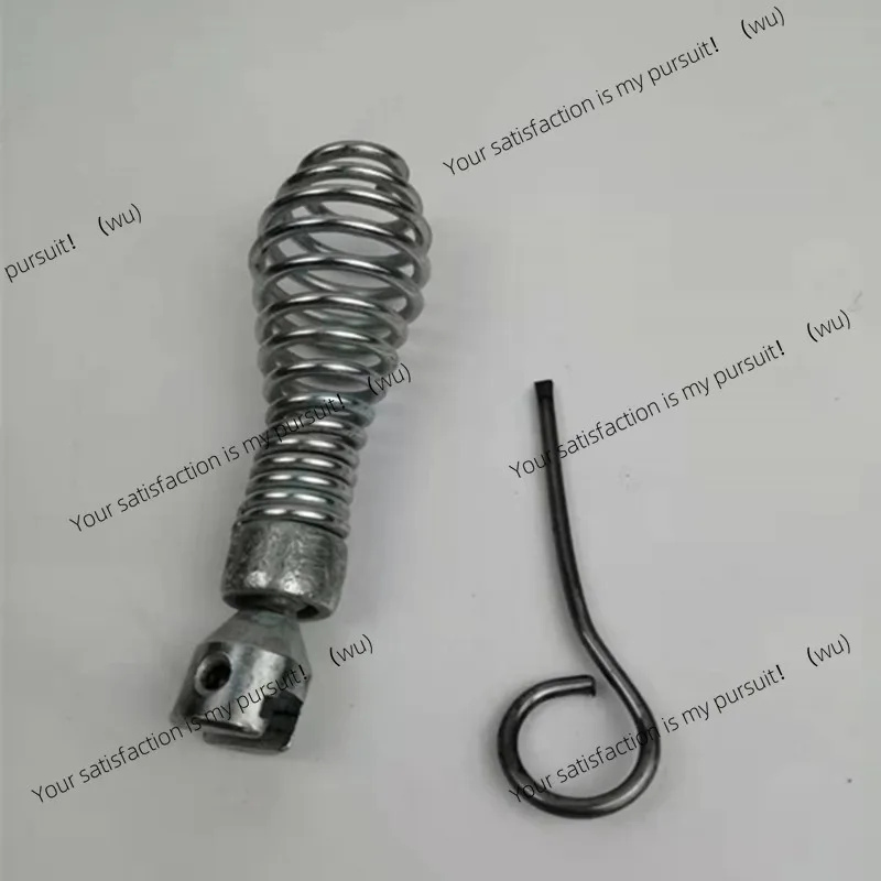 16mm Pipe Dredging Spring Fitting Multidirectional Universal Tool Head Steel Wire Dredging Mechanical Electrical Drill Connector