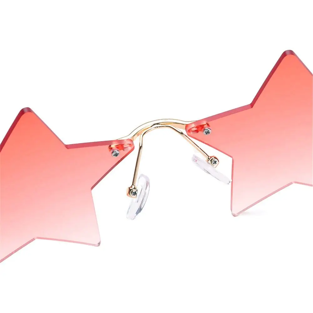 Estrela Forma Rimless Óculos, Engraçado Pentagrama Óculos, Óculos De Festa