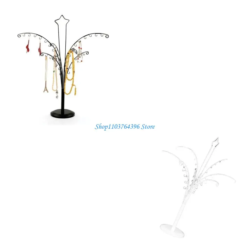 

64 крючка-органайзера для ювелирных изделий, дерево, большая вместительная подставка для ювелирных изделий с крючками для и