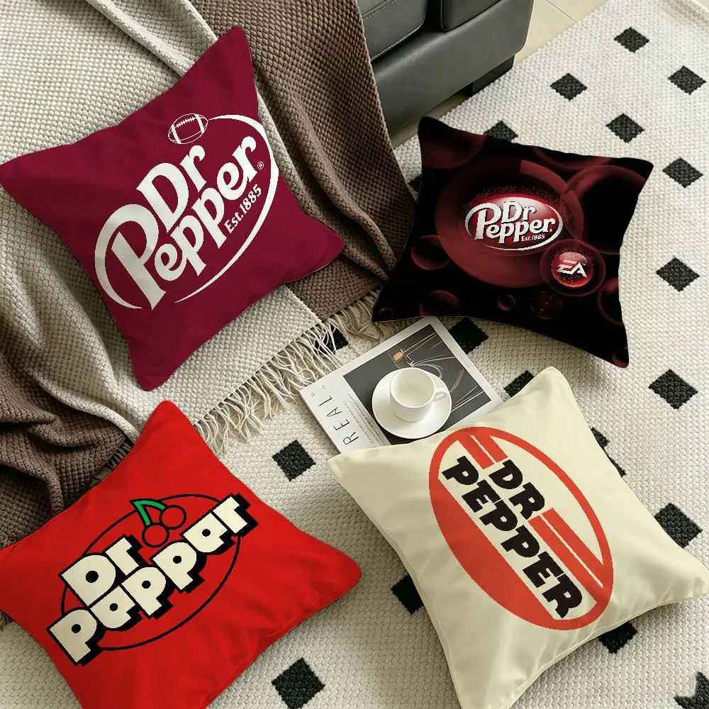 D-Dr P-Pepper Soda Logo Maple Design Cushion Cover Happy Autumn Harvest decor Holiday Decorati Pillow Cover