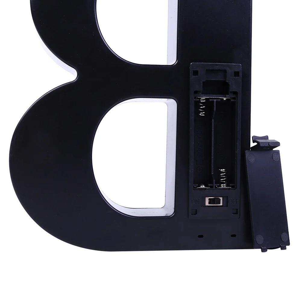 ضوء ليلي على شكل حرف LED لغرفة النوم وحفلات الزفاف وديكور الحائط باللون الأبيض بدون بطاريات، صديق للبيئة