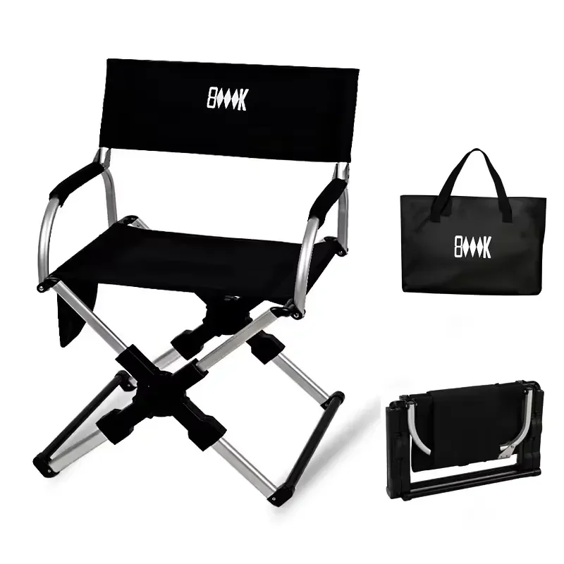 Foldable Director Chair Heavy Duty Portable Camping Chair With Cup Holder For Adults Outdoor Beach Fishing Picnic Lawn