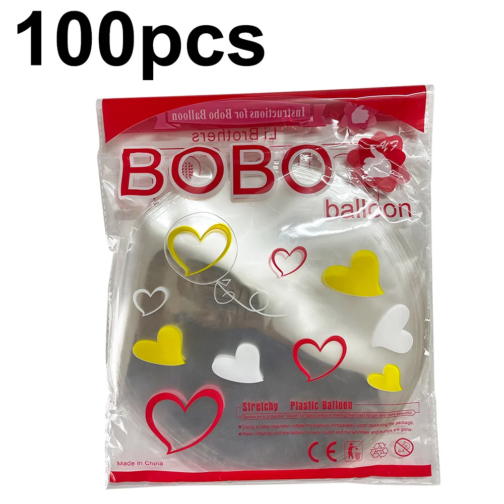 

100pcs Bobo Balloon Transparent Bubble Ballon Clear Inflatable Helium Globos for Stuffing LED Light Up Balloon Wedding 10-36inch