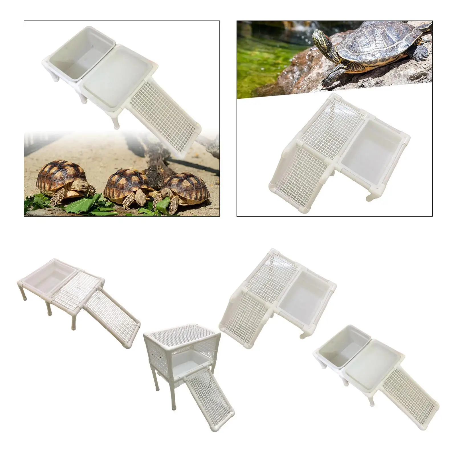 Turtle Basking Platform,Reptile Tank Ladder,Turtle Ramp,Climbing Shelf for Semi