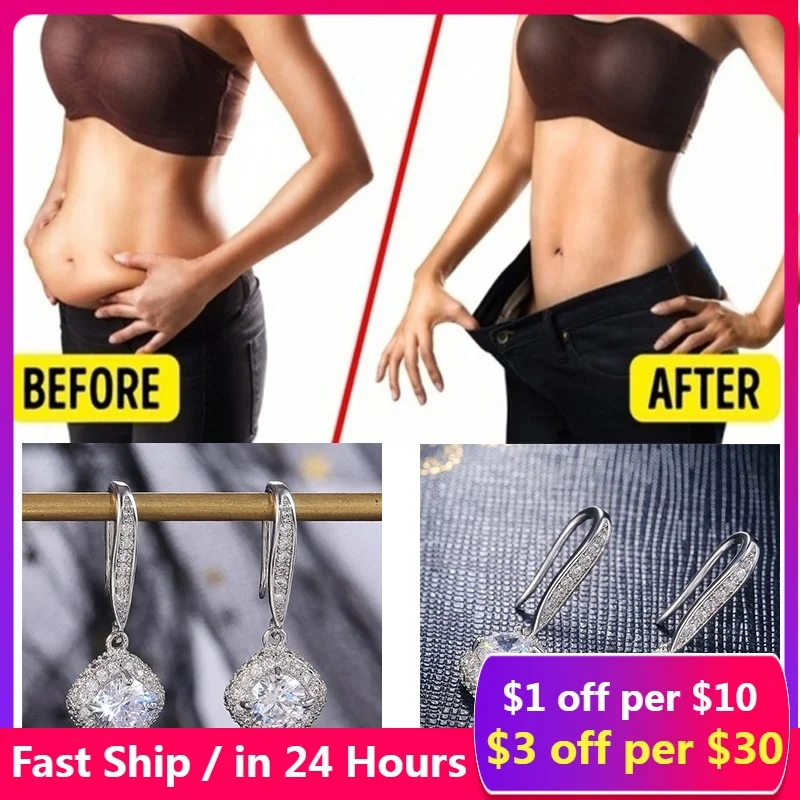 

4 pcs/ set Slimming Earrings Lose Weight Body Relaxation Massage Slim Ear Studs Patch Health Jewelry